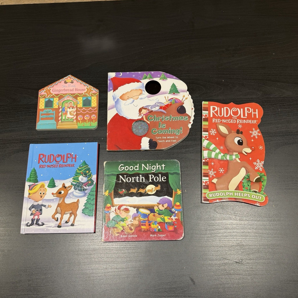 Christmas Board Books Lot of 5 Books For Babies Toddlers Kids Preschool Holiday